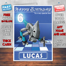 Dinotrux 6 Style Theme Personalised Kidshows Birthday Card (SA)