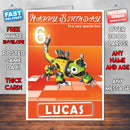 Dinotrux 7 Style Theme Personalised Kidshows Birthday Card (SA)