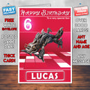 Dinotrux 9 Style Theme Personalised Kidshows Birthday Card (SA)