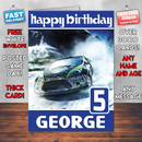 Personalised Dirt 3 Inspired Style Game Kids Inspired Birthday Card (SA)