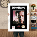 Dirty Harry Retro GAME INSPIRED THEME Nintendo NES Gaming A4 A3 A2 Or A1 Poster Art 198