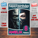 Personalised Dishonored Inspired Style Game Kids Inspired Birthday Card (SA)