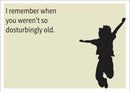 Disturbingly Old INSPIRED Adult Personalised Birthday Card Birthday Card