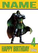 Doctor Doom THEME INSPIRED Style PERSONALISED Kids Adult FUNNY Birthday Card 2