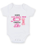 Does this outfit make my Nappy Look Big Baby Grow Bodysuit