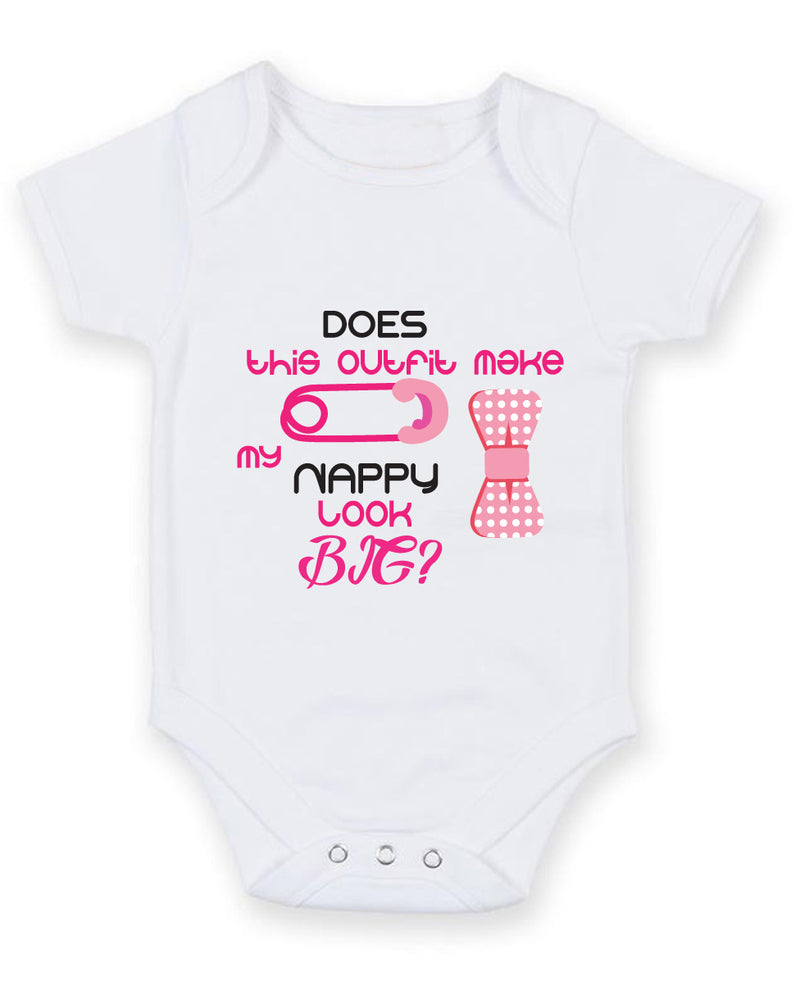 Does this outfit make my Nappy Look Big Baby Grow Bodysuit