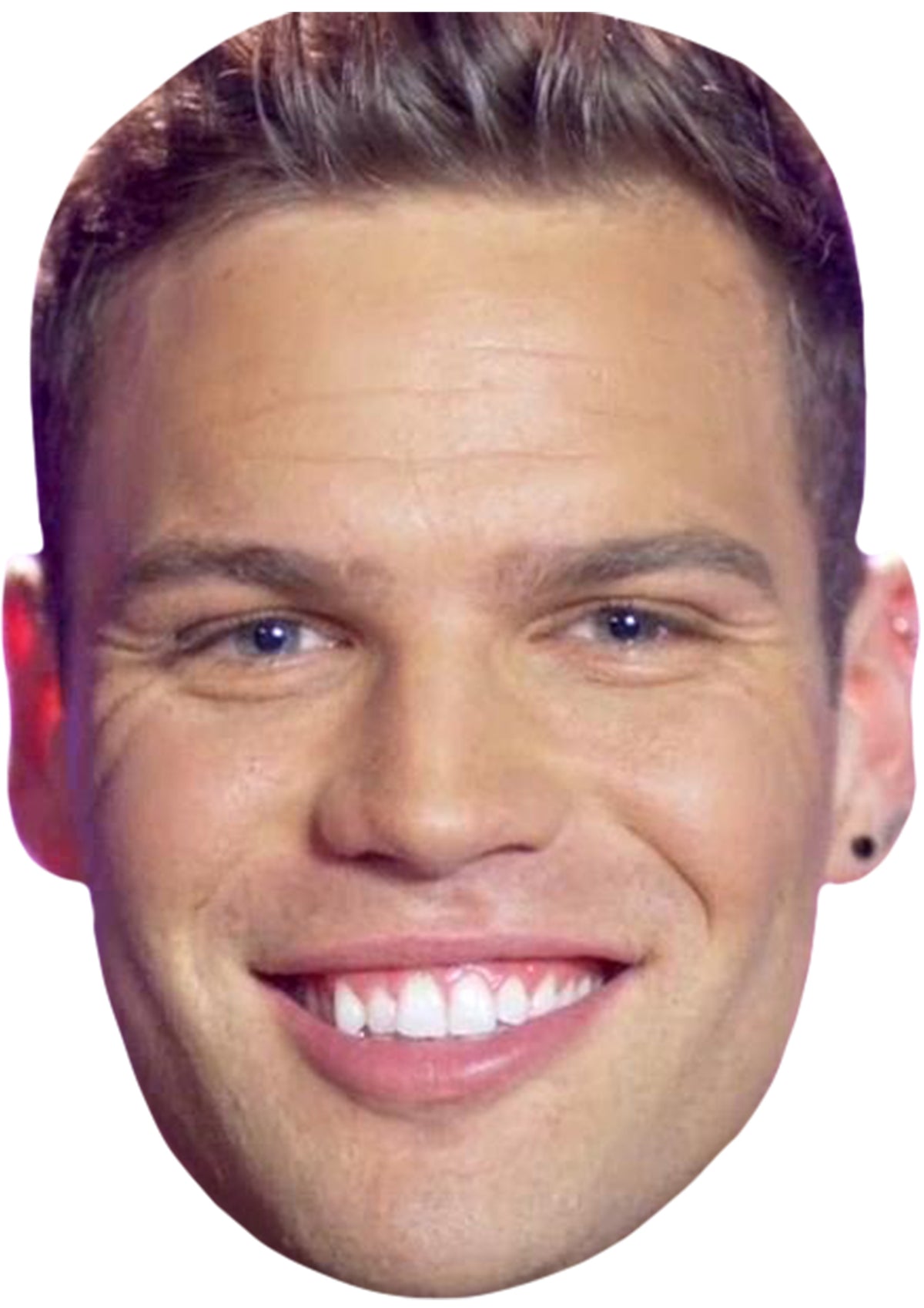 Dom 2020 Love Island Dress Cardboard Celebrity Party Face Mask – Dom 2020 Love Island Dress Party Face Mask