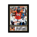 Domata Peko Limited Edition Football Signed Print - American Footballer