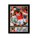 Domata Peko 2 Limited Edition Football Signed Print - American Footballer