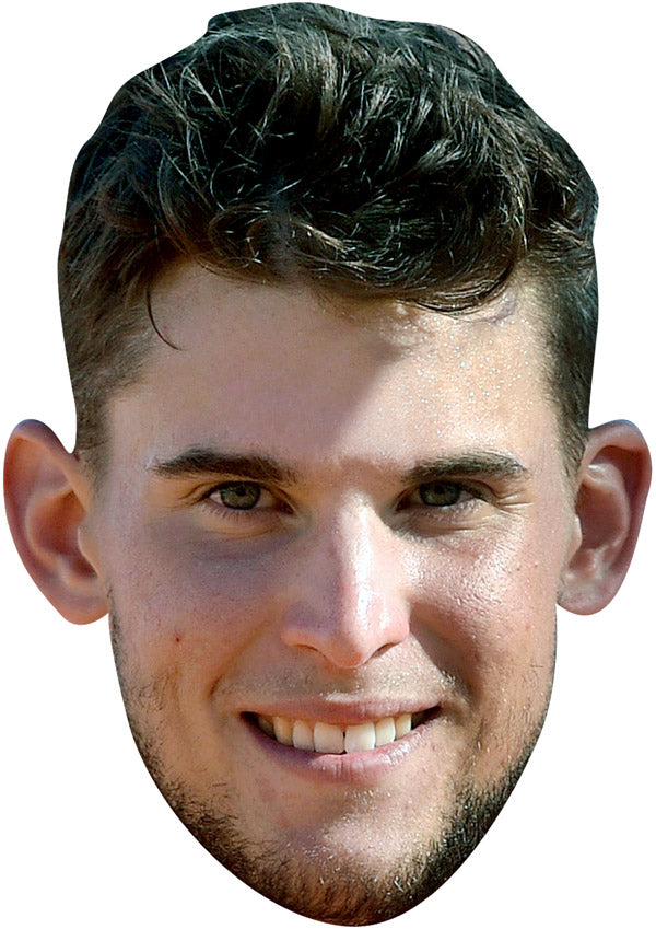 DOMINIC THIEM JB - Tennis Fancy Dress Cardboard Celebrity Party Face Mask