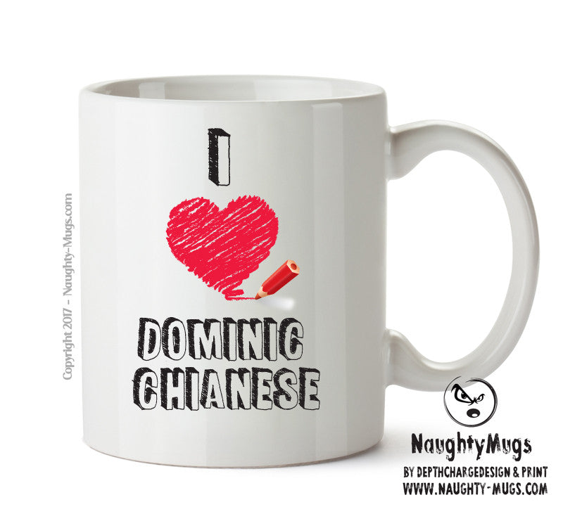 I Love Dominic Chianese Celebrity Mug Office Mug