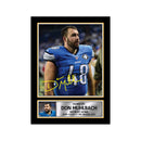 Don Muhlbach Limited Edition Football Signed Print - American Footballer