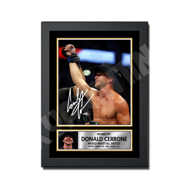 Donald “Cowboy” Cerrone Limited Edition MMA Wrestler Signed Print - MMA Wrestling