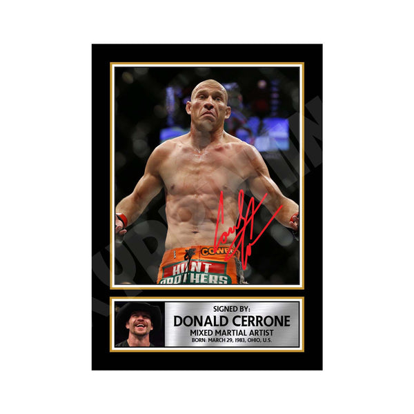 Donald “Cowboy” Cerrone 2 MMA Wrestler Printed Signature Print – MMA Wrestling