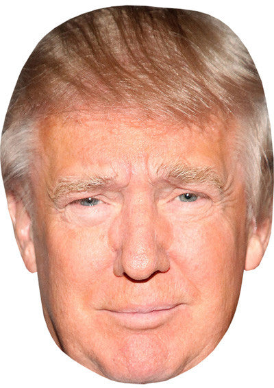 Donald Trump 2 Celebrity Face Mask Fancy Dress Cardboard Costume Mask