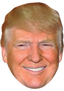 DONALD TRUMP M JB - TV Star Fancy Dress Cardboard Celebrity Party Face Mask