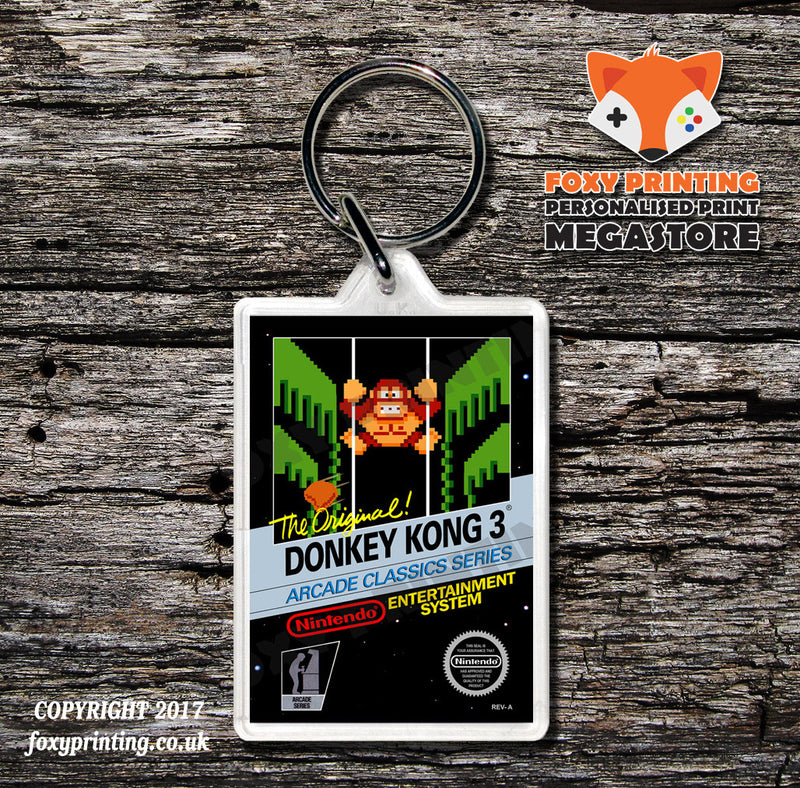 Dirty Harry Retro NES Game Cover Art Gaming Keyring