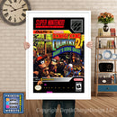 Donkey Kong Country 2 Super Nintendo GAME INSPIRED THEME Retro Gaming Poster A4 A3 A2 Or A1