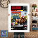 Donkey Kong Country 3 Super Nintendo GAME INSPIRED THEME Retro Gaming Poster A4 A3 A2 Or A1