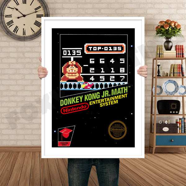 Donkey Kong JR Math Retro Game Inspired Theme Nintendo NES Gaming