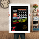 Donkey Kong JR Math Retro GAME INSPIRED THEME Nintendo NES Gaming A4 A3 A2 Or A1 Poster Art 203