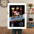 Donkey Kong Jr Retro GAME INSPIRED THEME Nintendo NES Gaming A4 A3 A2 Or A1 Poster Art 202