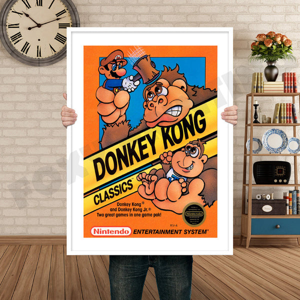 Donkey Kong Classics Retro Game Inspired Theme Nintendo NES Gaming