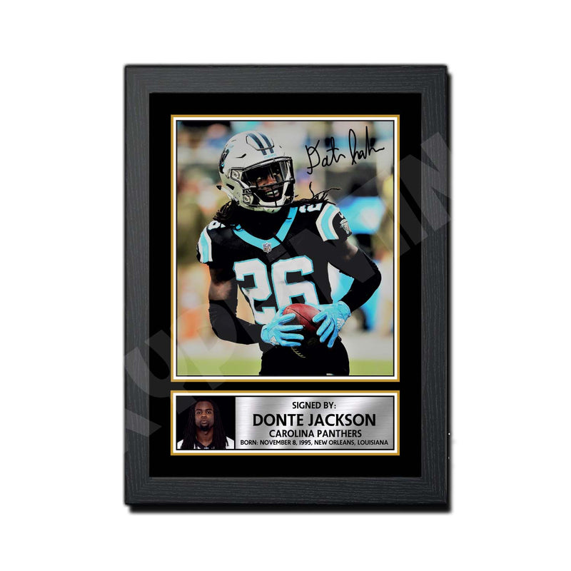 Donte Jackson 1 Limited Edition Football Signed Print - American Footballer