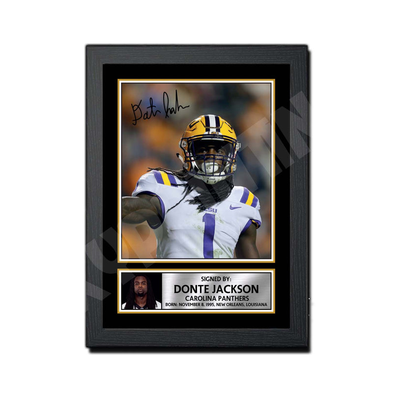 Donte Jackson 2 Limited Edition Football Signed Print - American Footballer