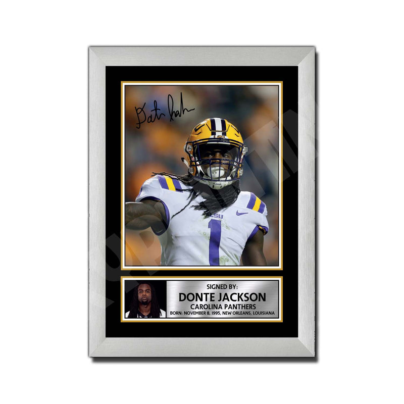 Donte Jackson 2 Limited Edition Football Signed Print - American Footballer