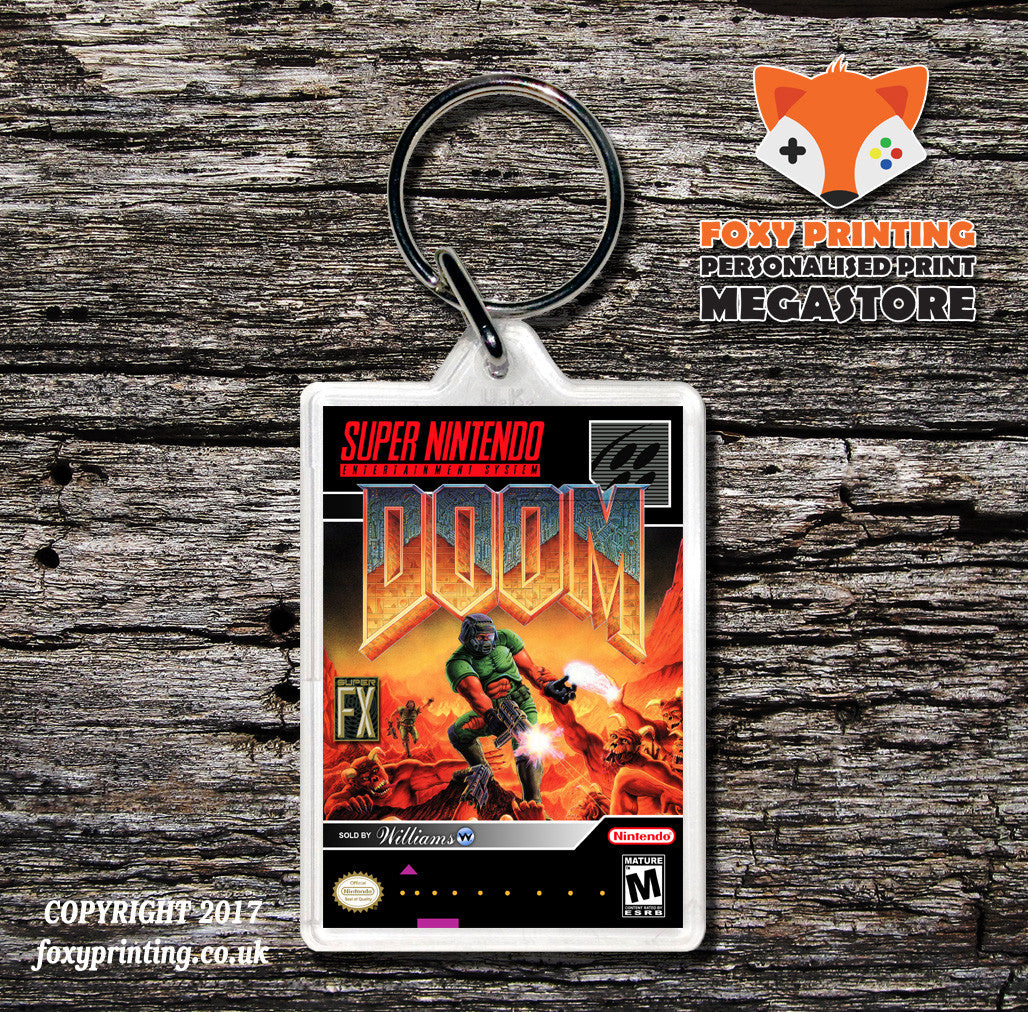 Doom Game Inspired Retro Gaming Keyring