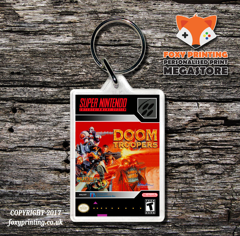Doom Troopers Game Inspired Retro Gaming Keyring