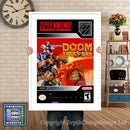 Doom Troopers Super Nintendo GAME INSPIRED THEME Retro Gaming Poster A4 A3 A2 Or A1