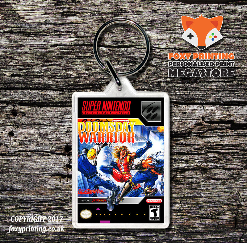 Doomsday Warrior Game Inspired Retro Gaming Keyring