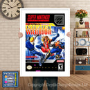 Doomsday Warrior Super Nintendo GAME INSPIRED THEME Retro Gaming Poster A4 A3 A2 Or A1