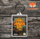 Double Dragon II Retro NES Game Cover Art Gaming Keyring