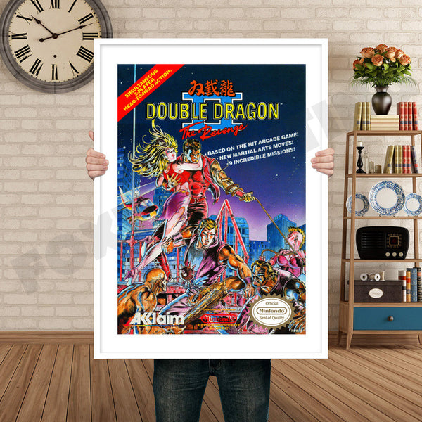 Double Dragon II Retro Game Inspired Theme Nintendo NES Gaming