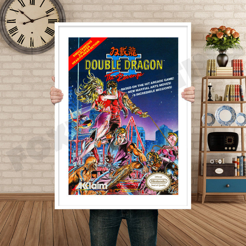 Double Dragon II Retro GAME INSPIRED THEME Nintendo NES Gaming A4 A3 A2 Or A1 Poster Art 205
