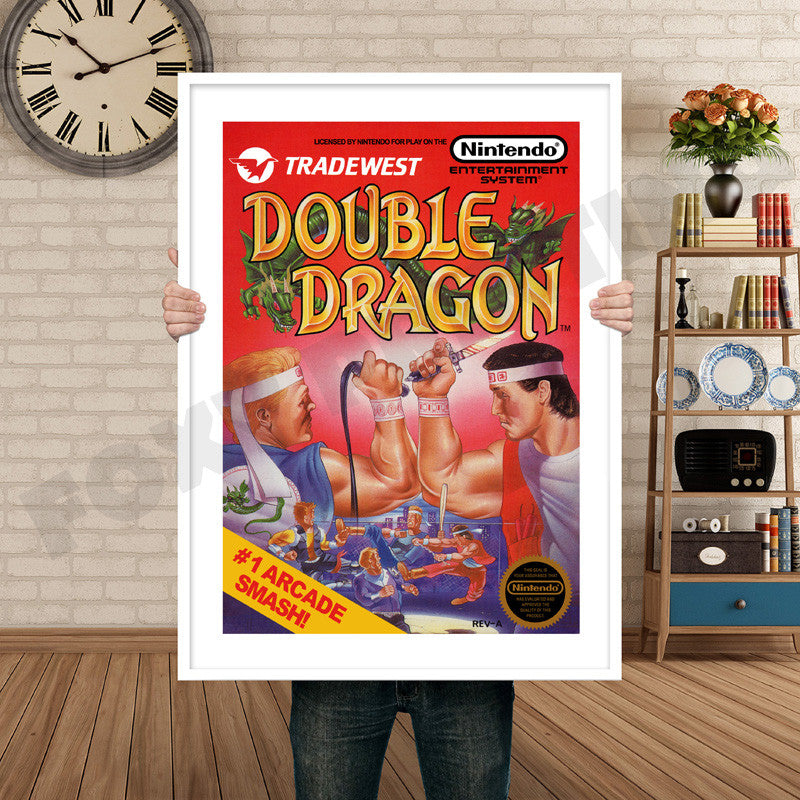 Double Dragon Retro GAME INSPIRED THEME Nintendo NES Gaming A4 A3 A2 Or A1 Poster Art 204