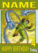 Dr.Octopus THEME INSPIRED Style PERSONALISED Kids Adult FUNNY Birthday Card