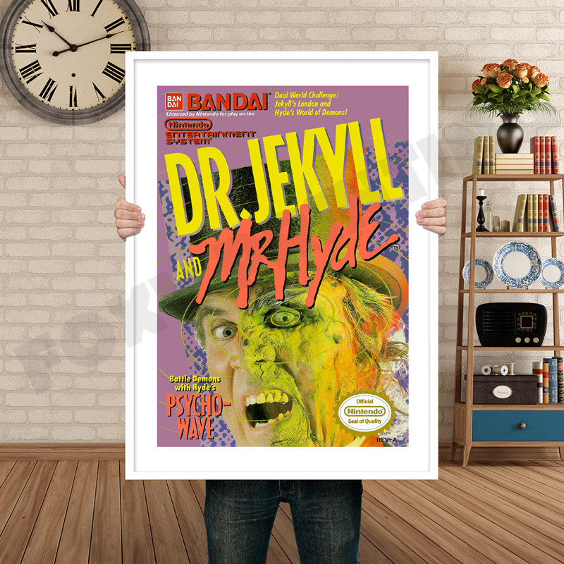 Dr Jekyll And Mr Hyde Retro GAME INSPIRED THEME Nintendo NES Gaming A4 A3 A2 Or A1 Poster Art 209