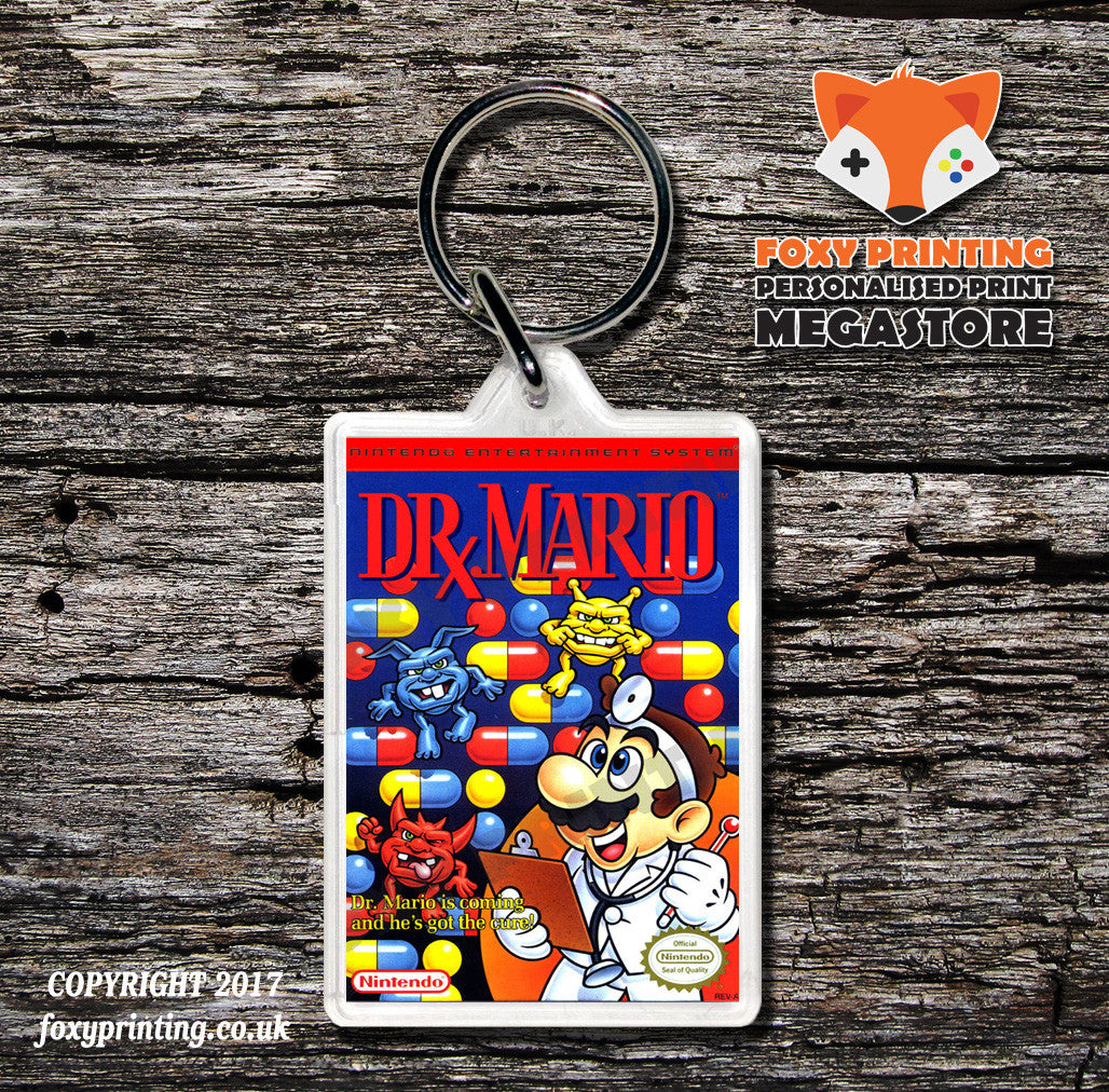 Dr Jekyll And Mr Hyde Retro NES Game Cover Art Gaming Keyring