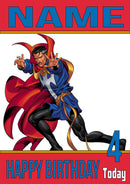Dr Strange THEME INSPIRED Style PERSONALISED Kids Adult FUNNY Birthday Card