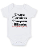 Dracon Dormiens Personalised Baby Boy Girl Unisex Short Sleeve Bodysuit