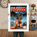 Dragon Fighter Retro GAME INSPIRED THEME Nintendo NES Gaming A4 A3 A2 Or A1 Poster Art 212