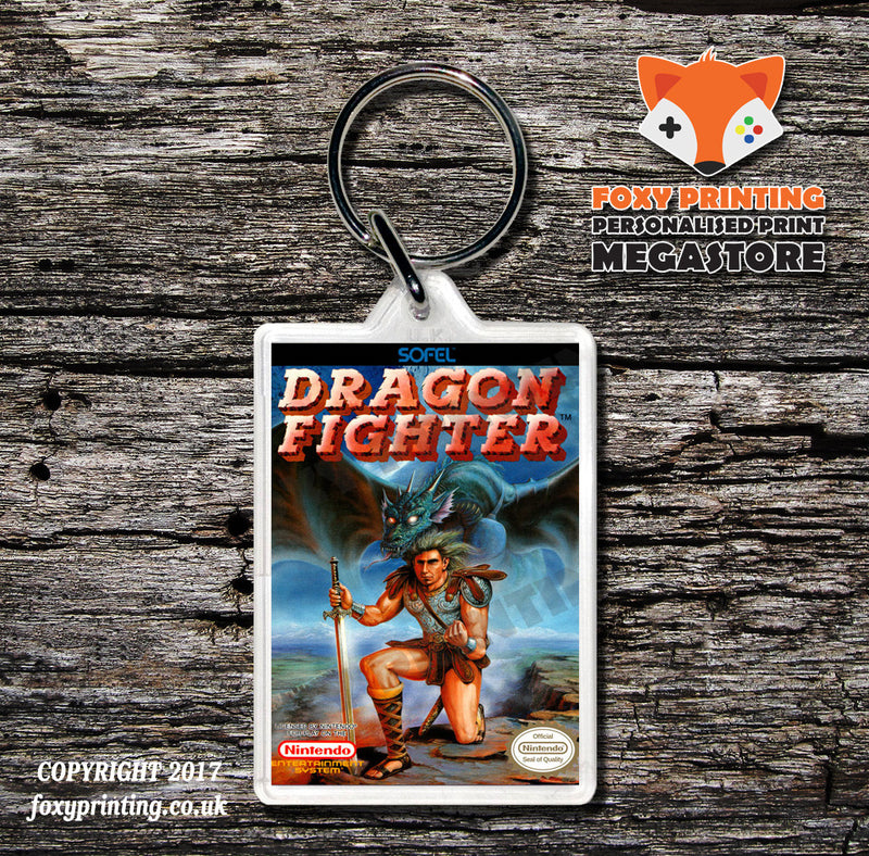 Dr Mario Retro NES Game Cover Art Gaming Keyring