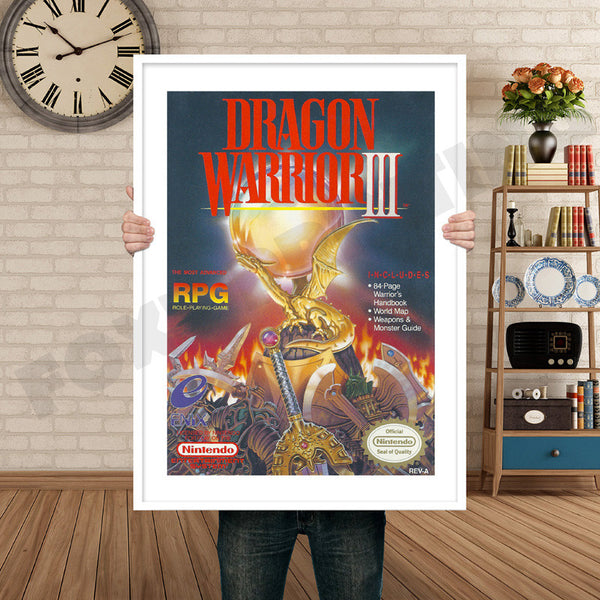 Dragon Warrior 3 Retro Game Inspired Theme Nintendo NES Gaming