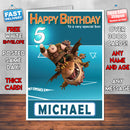 Dragons 4 Style Theme Personalised Kidshows Birthday Card (SA)