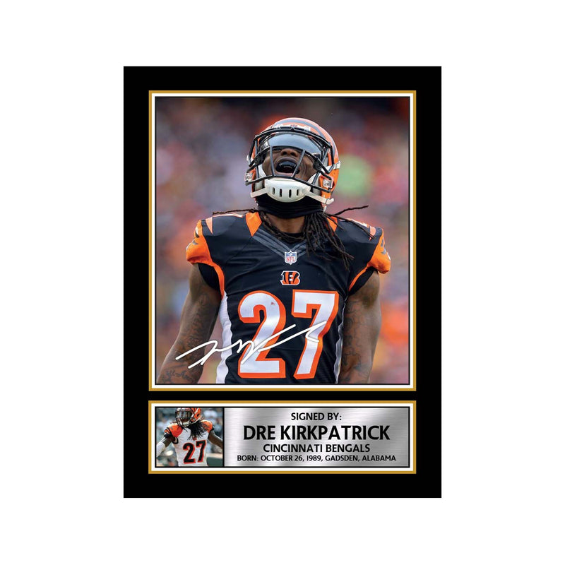 Dre Kirkpatrick Limited Edition Football Signed Print - American Footballer