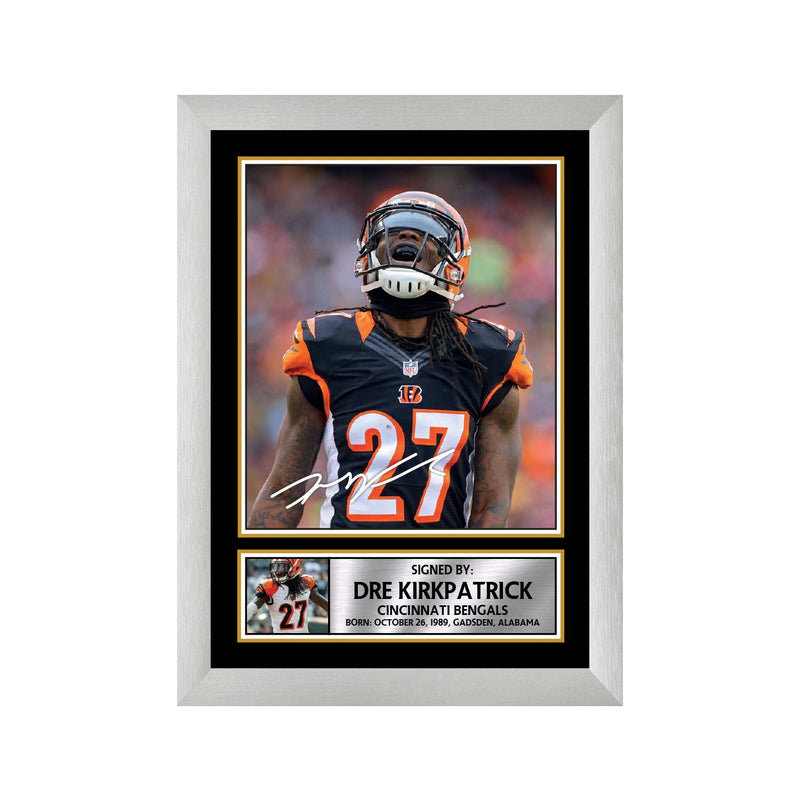 Dre Kirkpatrick Limited Edition Football Signed Print - American Footballer